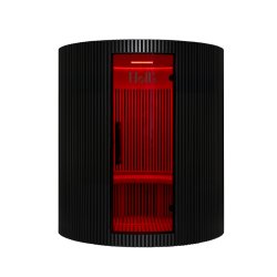 Sauna Moon Infrar&oslash;d Rund 4 pladser Sort Holls